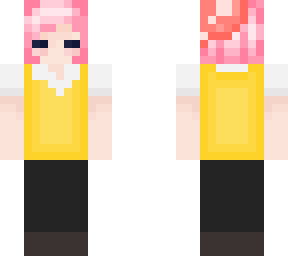 pink haired mushroom skin