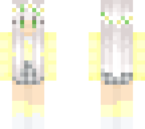 silver hair flower