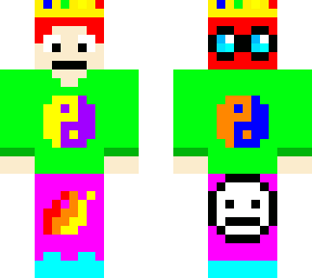 youtuber mixed skin