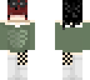 alt green skeleton shirt skin (+fishnet and extra details)