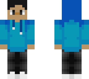 boy in a blue hoodie