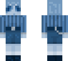 ghost / blue slime girl v2 no coat
