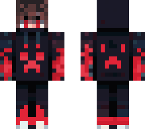 red creeper hoodie skin
