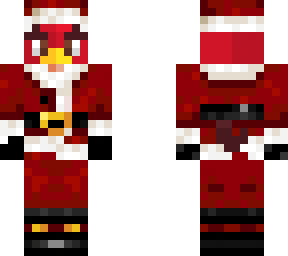 red in santa's suit