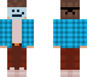 a me with a bucket hatz normal blue mazk