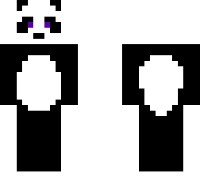 panda with purple eyes