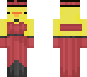 red dress duck