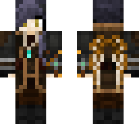 steampunk mage with wings