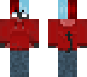 windel. red and blue demon