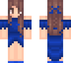 blue dress girl
