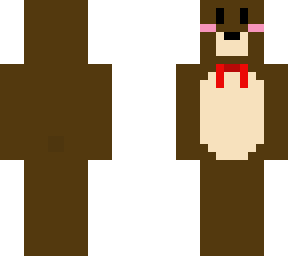 blushing teddy bear with red bowtie