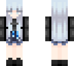 neon blue girl