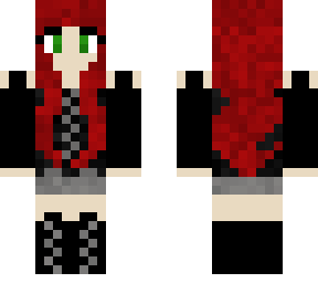 2d modell red haired girl