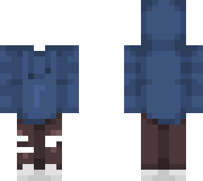 blue hoodie