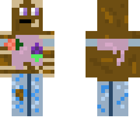 floating ferret girl with flowers