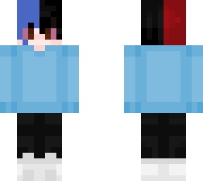 half on front and back
