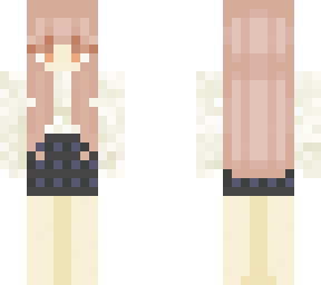 plaid skirt girl