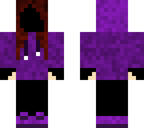 purple hoodie girl