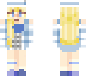 soft blue girl