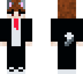 wolf boy in a suit