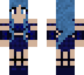 blue girl princess modern (actully)
