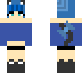 cat gal blue