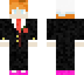 crash but with a tux and pink sketchers and hes really hot so hot