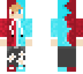 gars bleu et rouge
