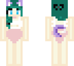 gumiworm in an adorable pink swimsuit