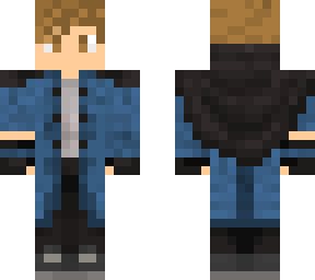 letter blue coat
