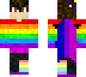 part enderman w/ bi***ual flag