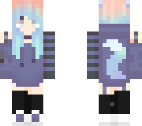 purple fox wolf girl
