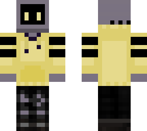 yellow hoodie tv head