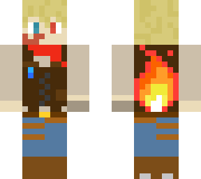 cool fire cow boy