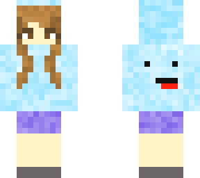 girl in skeppy hoodie. brown hair/eyes. (version 1)