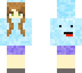 girl in skeppy hoodie. brown hair/green eyes. (version 1)