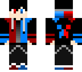 red & blue boy
