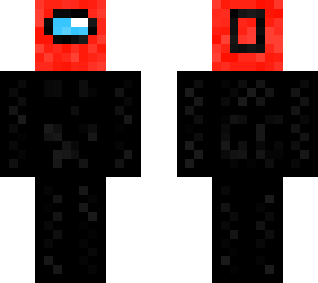 red creeper pixels (hloding among us, me)