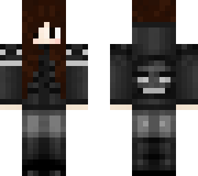 skull girl - dark hair