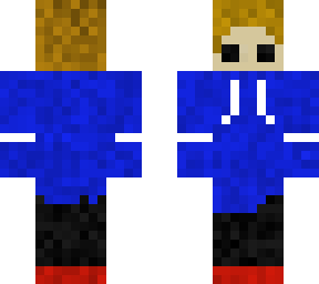 basic blue hoodie