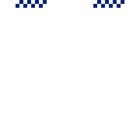 blue-white patterned bandana