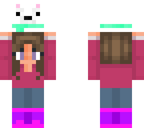 girl holding a bear
