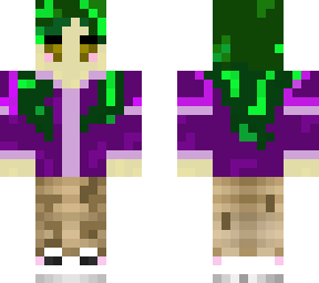 green haired girl