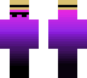 purple fade with hat