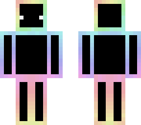 rainbow pastel outline w/ face without outer layer