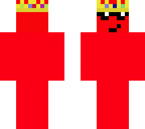red guy with crown