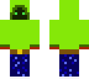 the green hoddie