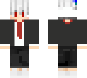 black and white coat