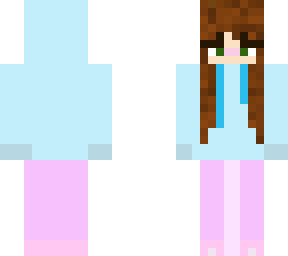 cute girl with blue hoodie