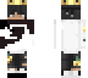 eskins negra con blanco
